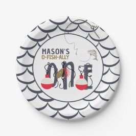 O-Fish-ally One魚釣り誕生会 ペーパープレート