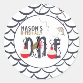 O-Fish-ally One魚釣り誕生会 ラウンドシール