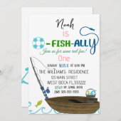 O-Fish-Ally-One魚釣り誕生日 シーズンカード (正面/裏面)