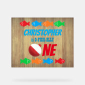 O-Fish-Ally One魚釣り1日 アクリルサイン (正面)