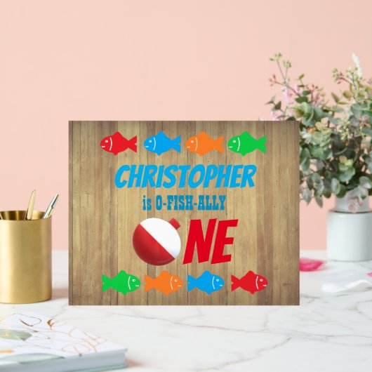 O-Fish-Ally One魚釣り1日 アクリルサイン (ウェディング)