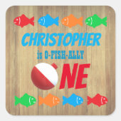 O-Fish-Ally One魚釣り1日 スクエアシール (正面)