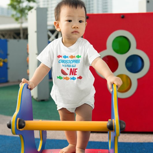 O-Fish-Ally One魚釣り1日 ベビーTシャツ