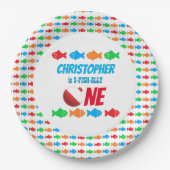 O-Fish-Ally One魚釣り1日 ペーパープレート (正面)