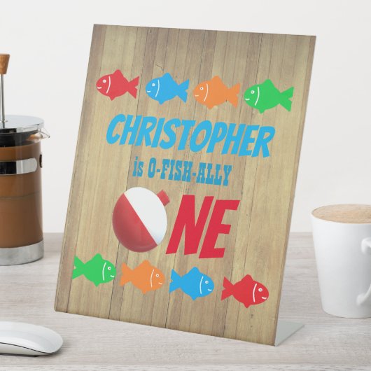 O-Fish-Ally One魚釣り1日 台座サイン (インサイチュ)