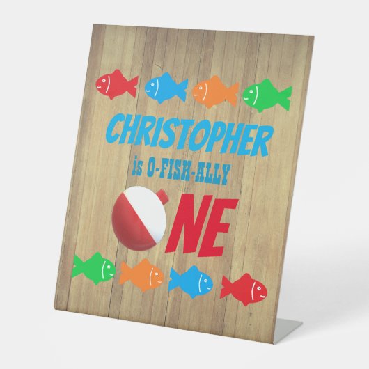 O-Fish-Ally One魚釣り1日 台座サイン (正面)