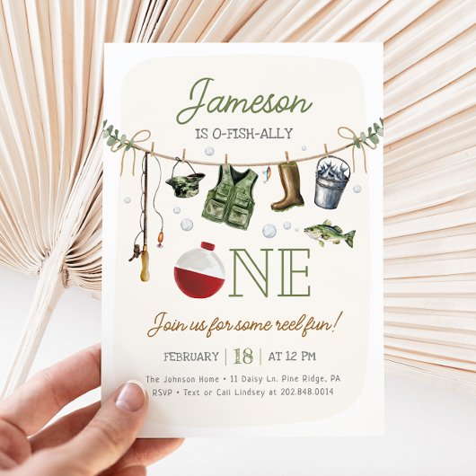 O-fish-ally One魚釣り1日 招待状