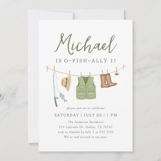 O-Fish-Ally One魚釣り1日 招待状 (正面)
