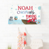 O-fish-ally One、ビッグワンのための魚釣り 横断幕 (インサイチュ)