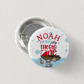 O-fish-ally One、ビッグワンのための魚釣り 缶バッジ (正面&裏面)