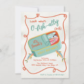 O-fish-ally One ファンキー Sardine誕生日パーティー 招待状 (正面)