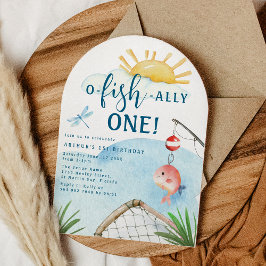 O Fish Ally One! | 初めての誕生日パーティー招待状 招待状