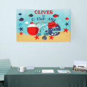 O-fish-ally One |私が大きい |最初の誕生日 横断幕 (トレードショー)