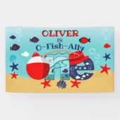 O-fish-ally One |私が大きい |最初の誕生日 横断幕 (横)