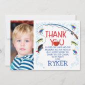 O-fish-ally one birthdayサンキューカード 招待状 (正面)