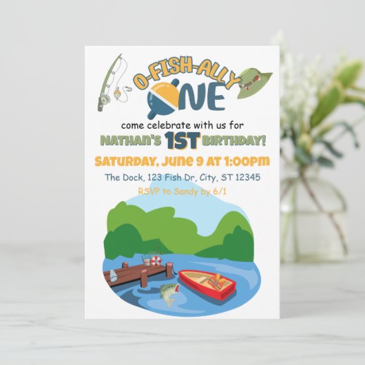 O-FISH-ALLY-ONE birthday party 招待状 (スタンド正面)