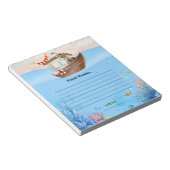 O-fish-ally One Fishing Birthday Time Capsule Card ノートパッド (アングル)