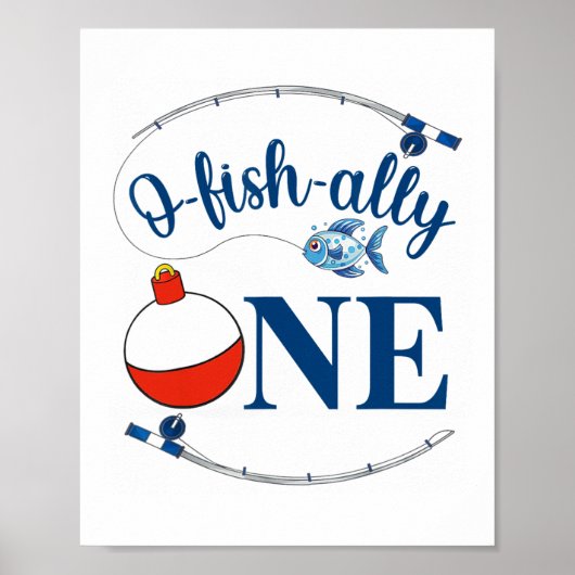 O-fish-ally One Fishing Boy First Birthday Ofishal ポスター (正面)
