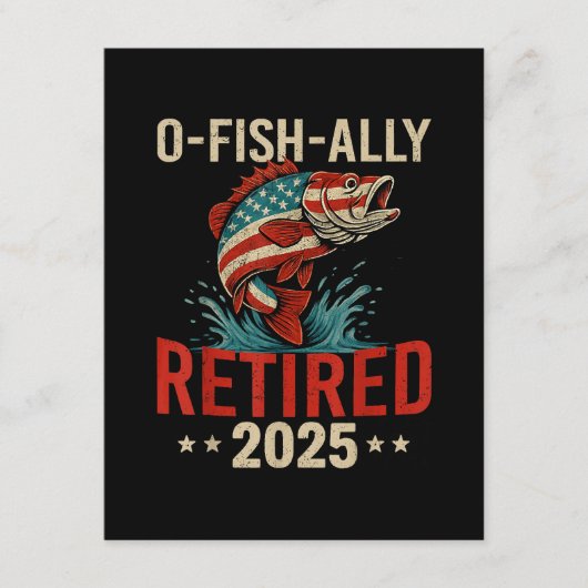 O-Fish-Ally Retired 2025 Fisherman Retirement エンクロージャーカード (正面)