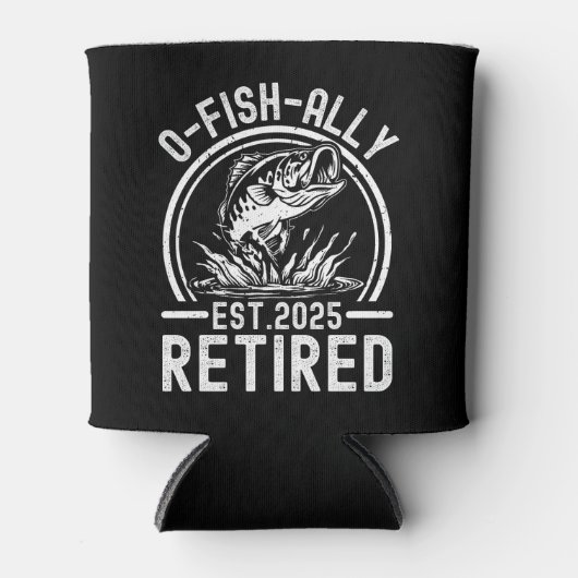 O-Fish-Ally Retired 2025 - Funny Fishing 缶クーラー (正面)