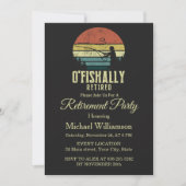 O-fish-ally Retired fishing retirement party 招待状 (正面)