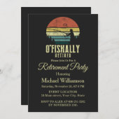 O-fish-ally Retired fishing retirement party 招待状 (正面/裏面)