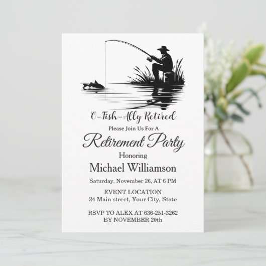 O-Fish-Ally Retired Fishing Retirement Party 招待状 (スタンド正面)
