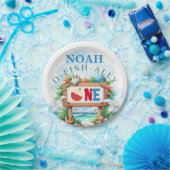 O-Fish-Ally The Big One Fishing Birthday ペーパープレート (パーティー)