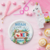 O-Fish-Ally The Big One Fishing Birthday ペーパープレート (パーティー)