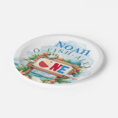 O-Fish-Ally The Big One Fishing Birthday ペーパープレート (アングル)