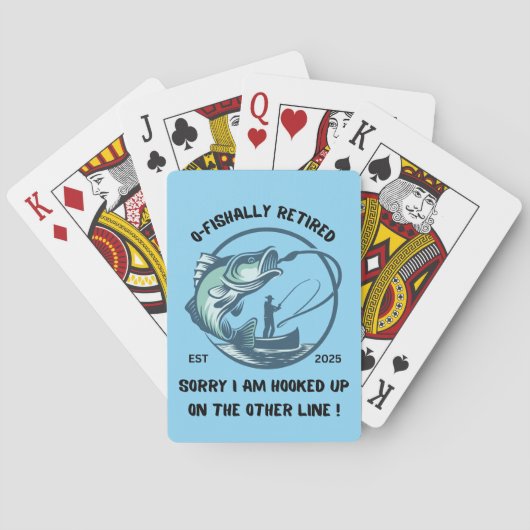 O-Fishally Retired Playing Cards, Retirement Gift トランプ (裏面)