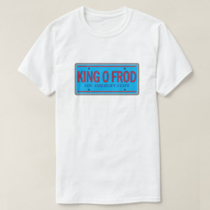 O Frod Funny王のナンバープレートのレトロのグラフィック Tシャツ