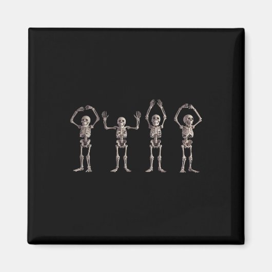 O-h-i-o州スケルトンラバーオハイオハイオHalloween Men Wo マグネット (正面)