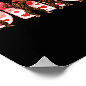 O-h-i-o Funny Bigfoot Ohio In Midwestern Valentine ポスター (角)