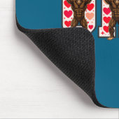 O-h-i-o Funny Bigfoot Ohio In Midwestern Valentine マウスパッド (コーナー)