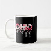 O-h-i-o Funny Skeletons Ohio In Midwestern Valenti コーヒーマグカップ (左)