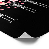 O-h-i-o Funny Skeletons Ohio In Midwestern Valenti ポスター (角)