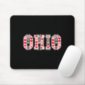 O-h-i-o Funny Skeletons Ohio In Midwestern Valenti マウスパッド (マウス)