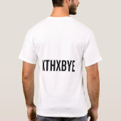 O HAI (黒い文字) Tシャツ (裏面)