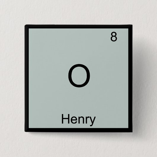O - Henry おもしろ化学元素記号Tシャツ 缶バッジ (正面)