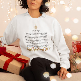 O HOLY NIGHTクリスチャン女性のクリスマスの賛歌 スウェットシャツ