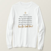 O HOLY NIGHTクリスチャン賛美歌の女性のクリスマス Tシャツ (デザイン正面)