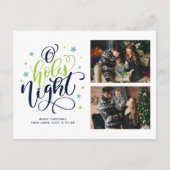 O Holy Night Hand Letteredフォトギャラリー シーズンポストカード (正面)