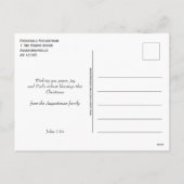 O HOLY NIGHT Nativity Christmas シーズンポストカード (裏面)