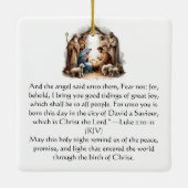 O Holy Night – Nativity Under Starlight セラミックオーナメント (裏面)