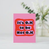 O.KはO.K精神衛生認識度でない ポストカード (スタンド正面)