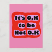 O.KはO.K精神衛生認識度でない ポストカード (正面)