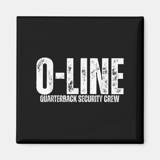O-line Quarterback Security Crew Football Offensiv マグネット (正面)