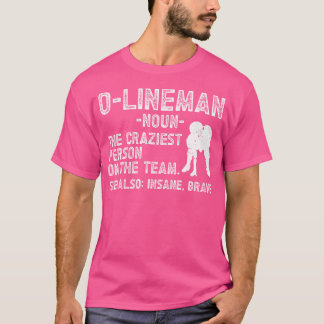 O-Lineman定義サッカー攻勢ラインフットブ Tシャツ