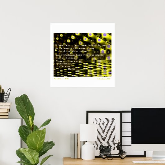 O Love - Rumi ポスター (ホームオフィス)
